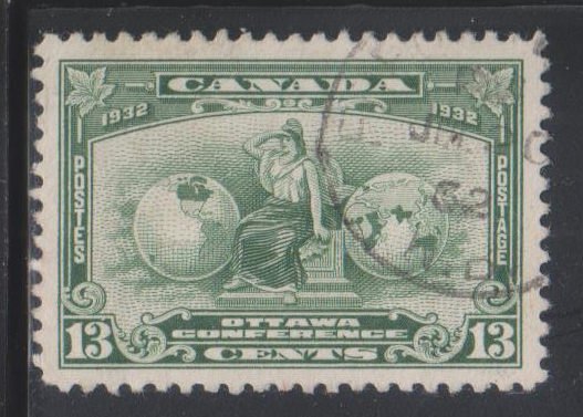 Canada, 13c Allegory of British Empire  (SC# 194) Used