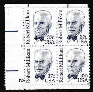 United States 1982 Scott 1866 37c Robert Millikan Plate Number Block   VF/NH