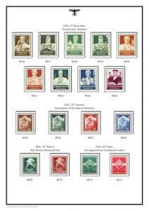 Germany Third Reich Deutsches Reich III 1933-1945 PDF(DIGITAL) STAMP ALBUM PAGES