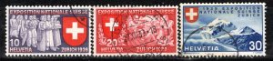 Switzerland Scott # 247 - 249, used