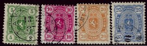 Finland SC#31-34 Used F-VF hr...fill a key spot!!