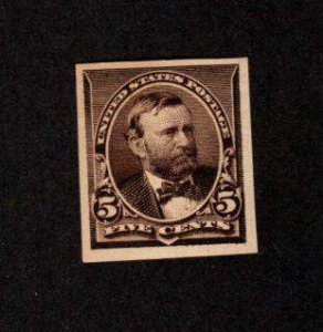 USA MNH 5 CENT CHOCOLATE ULYSSES S GRANT STAMP SCOTT # 223 IMPERF?