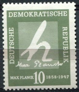 Germany - German Democratic Republic Sc#383 MNH, 10p dl gray grn, Planck, Max...