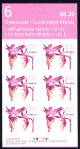 Canada Sc# BK319 Booklet MNH 2005 $1.05 Pink Fairy Slipper