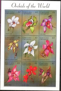 Grenada Grenadines 1998 Flowers Orchids Sheet MNH