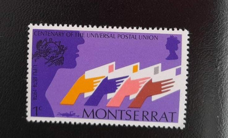 SO) 1974 MONSERRAT, CENTENARY OF THE UPU, MNH