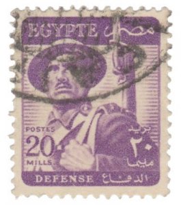 EGYPT 1953 STAMP SCOTT # 330. USED. # 1