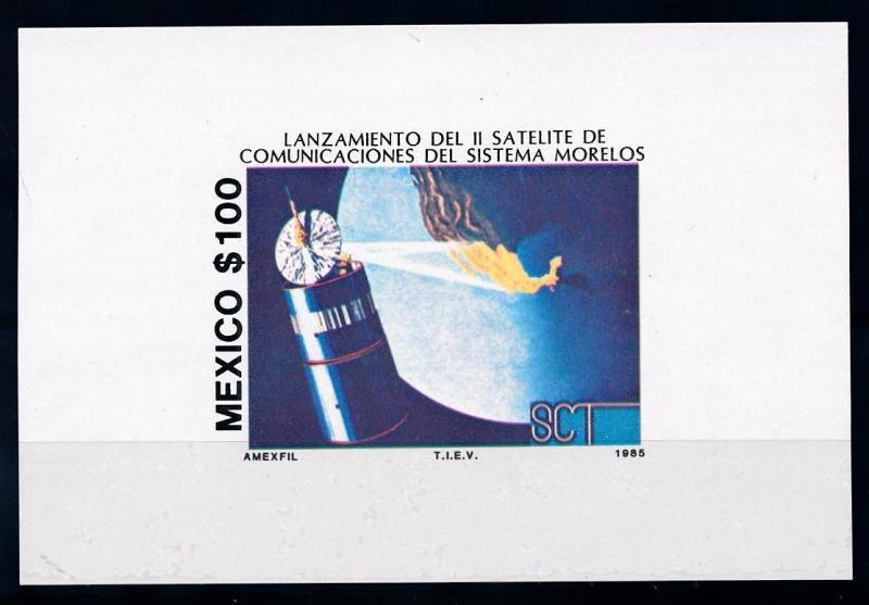 [66108] Mexico 1985 Space Travel Weltraum Morelos Souvenir Sheet MNH