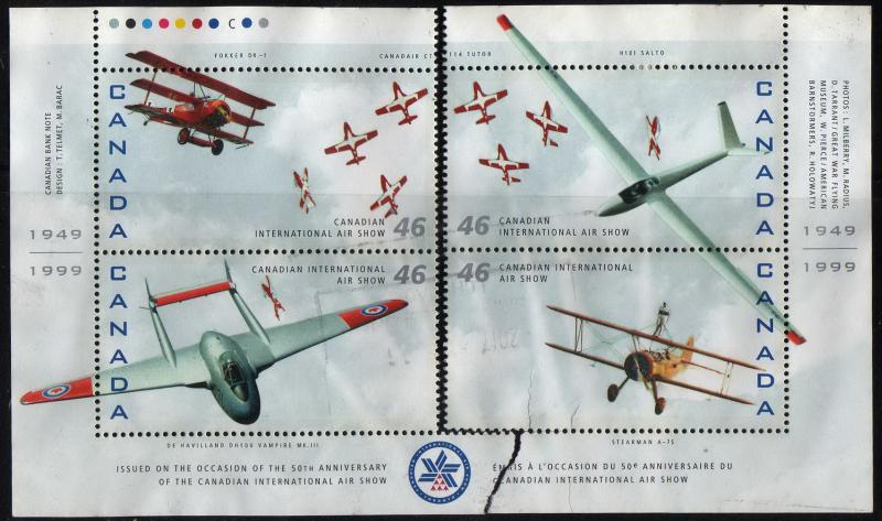 Air Show - #1807 s/s of 4 - used