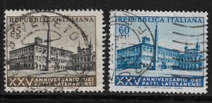 ITALY 647-648 USED LATERAN PALACE ROME