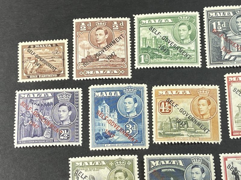 MALTA # 208-222---MINT/HINGED---COMPLETE SET---1948