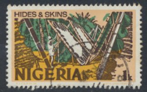 Nigeria  Sc# 291b Used  Hides Skins imprint N.S.P & M.Co Ltd see details & scan