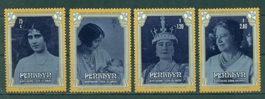 Penrhyn Island #319-322  MNH  Scott $4.50