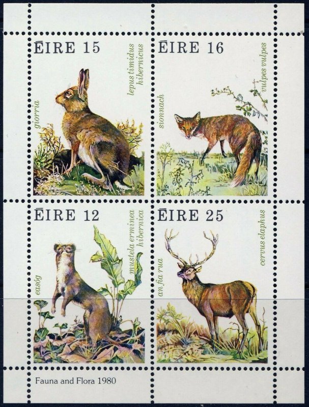 Ireland 1980 #483a MNH. Animals, block