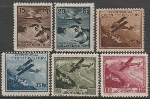 EDSROOM-21976 Liechtenstein C1-C6 H 1930 Complete CV$175
