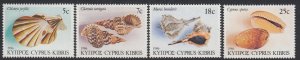 Cyprus 671-4 Seashells mnh