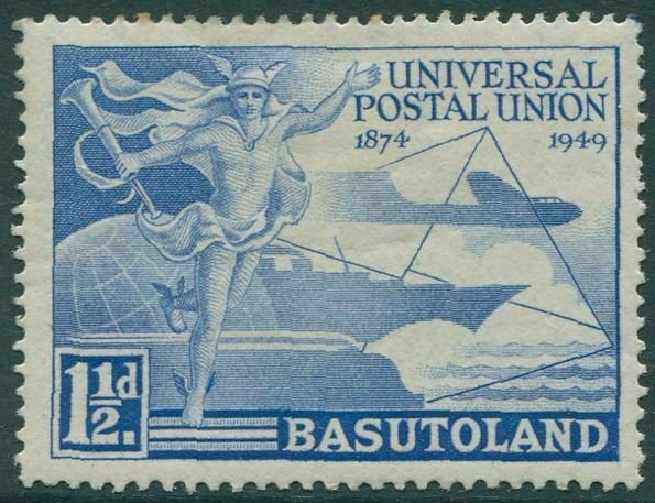 Basutoland 1949 SG38 1½d blue UPU MLH