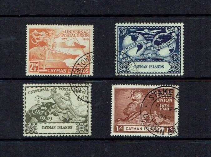 Cayman Islands: 1949, 75th Anniversary of the UPU, Fine Used set