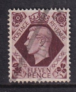 Great Britain   #266   used  1947  George VI  11p