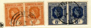 Leeward Islands #139-40 used Pairs