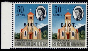 BIOT QEII SG8 + 8b, 50c OPT VARIETIES, NH MINT. NO STOP AFTER O