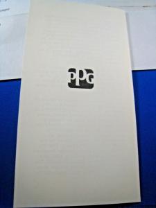 PPG INDUSTRIES 1983 SET OF 3 COVERS WITH PPG BROCHURE INSERTS