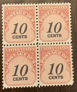 USA postage due J97 block of 4 MNH (1959)