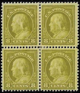 414 Mint,OG,HR... Block of 4... SCV $185.00