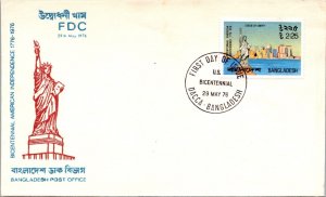 Bangladesh FDC 1976 - Bicentennial American Independence - F64363