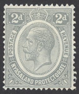 Nyasaland Protectorate Sc# 28 MH 1921-1930 2p King George V