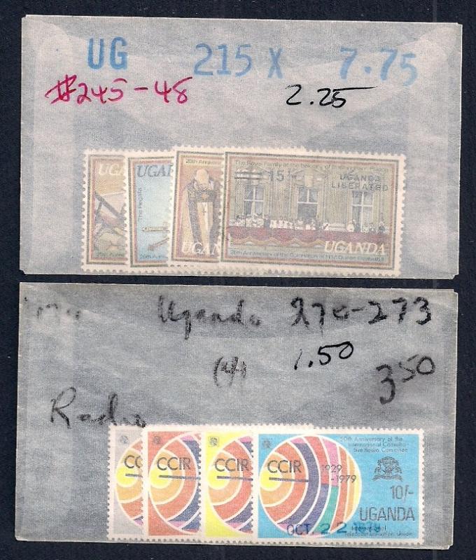 UGANDA (35) All Diff Complete Sets ALL Mint Never Hinged