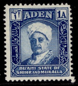 ADEN - Qu'aiti GVI SG3, 1a blue, NH MINT.