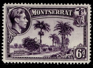 MONTSERRAT GVI SG107a, 6d violet, VLH MINT. 