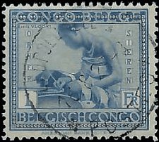 BELGIAN CONGO   #104 USED (1)