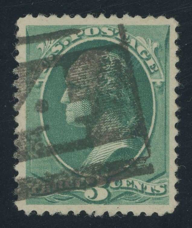 USA 207 - Extremely Fine Used with Negative 4 fancy cancel - sound