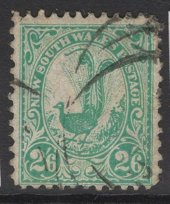 NEW SOUTH WALES SG349 1905 2/6 BLUE-GREEN p12x11½ USED