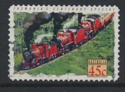 Australia SG 1411  Used  -Trains self adhesive 