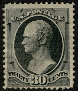 USA #154 F/VF OG Hr, strong F/VF stamp, a very tough stamp t find in this con...