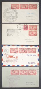 47 1930s cacheted first flight airmail covers [Y.127]