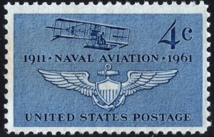 SC#1185 4¢ Naval Aviation Anniversary Single (1961) MNH