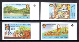 Central African Republic - Scott #341-344 - MNH - Imperf proofs - SCV $9.00