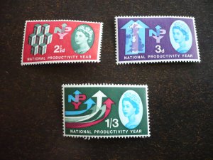 Stamps - Great Britain - Scott# 387-389 - Mint Never Hinged Set of 3 Stamps