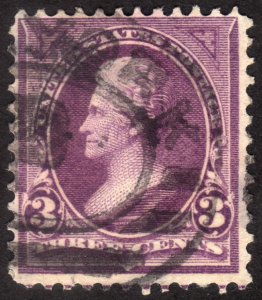 1895, US 3c, Jackson, Used, Sc 268