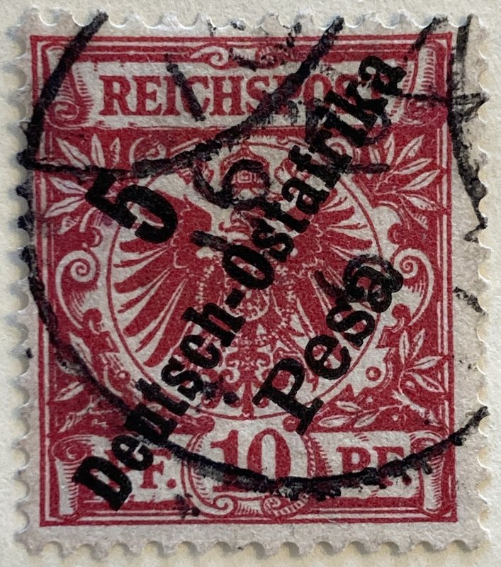 AlexStamps GERMAN EAST AFRICA #8 VF Used