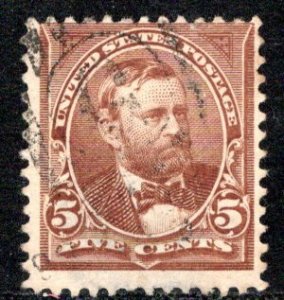 United States Scott # 255, used, thin