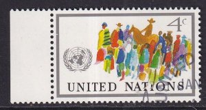 United Nations  New York  #268 cancelled 1976 people of all races 4c