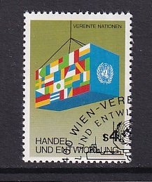 United Nations Vienna  #35  cancelled   1983  trade and development