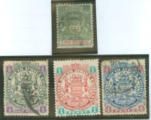 Rhodesia (1890-1923) #3/50/51/54 Used