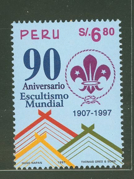 Peru #1154 Mint (NH) Single (Complete Set) (Boy Scout)