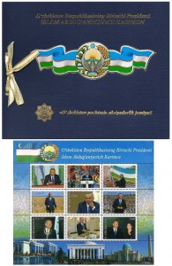 Uzbekistan 2017 President Islam Karimov sheetlet in special booklet MNH